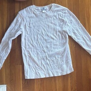 The Company Store White Waffle Knit Top